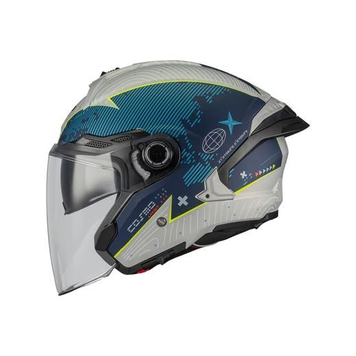 OPEN FACE HELMET MT HELMETS COSMO SV LAYOUT C7 MATT L