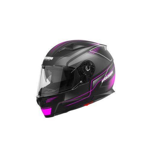 FULL FACE HELMET CASSIDA APEX FUSION BLACK MATT/ PURPLE/ WHITE S