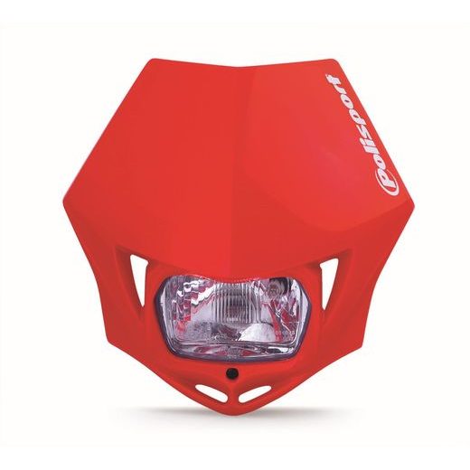 HEADLIGHT POLISPORT MMX RED CR 04