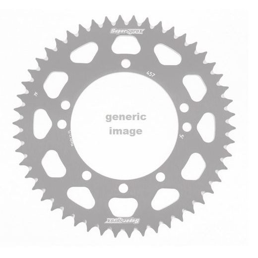 REAR ALU SPROCKET SUPERSPROX RAL-457:52-BLK CRNI 52T, 420