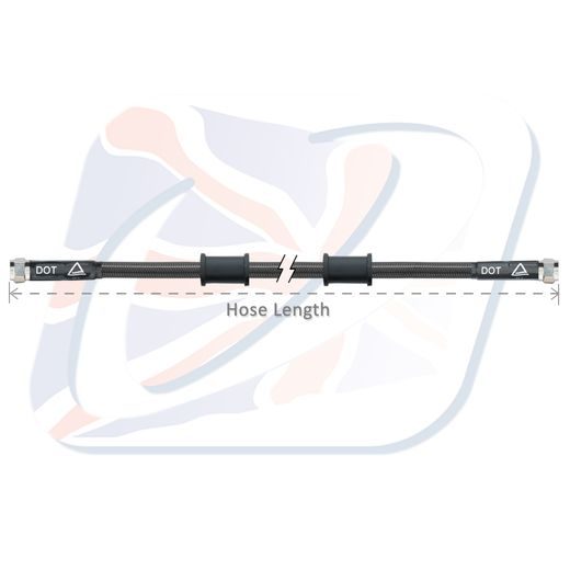 BRAKE HOSE VENHILL POWERHOSEPLUS 3H0275-CB 275MM CARBON