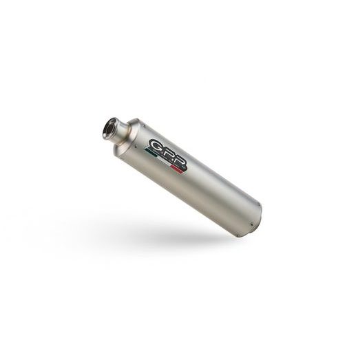 BOLT-ON SILENCER GPR INOX ROUND H.16.IT BRUSHED STAINLESS STEEL