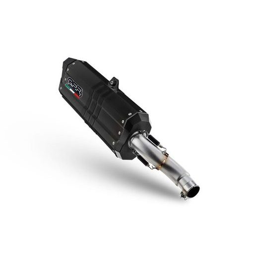 DUAL SLIP-ON EXHAUST GPR HYPER SONIC E4.BMW.51.HYSOBLK MATTE BLACK INCLUDING REMOVABLE DB KILLERS AND LINK PIPES