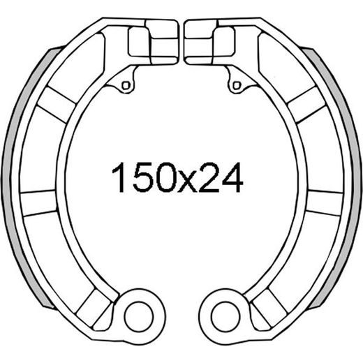 ČELJUSTI KOČNICA (PAKNE) RMS 225120161 REAR