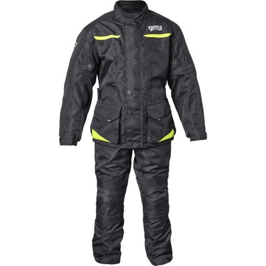 JACKET GMS GEAR WP JUNIOR ZG55800 BLACK-FLUO YELLOW 140