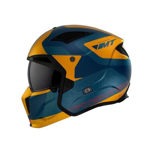 TRIAL HELMET MT HELMETS STREETFIGHTER SV S TOTEM C3 MATT YELLOW XS