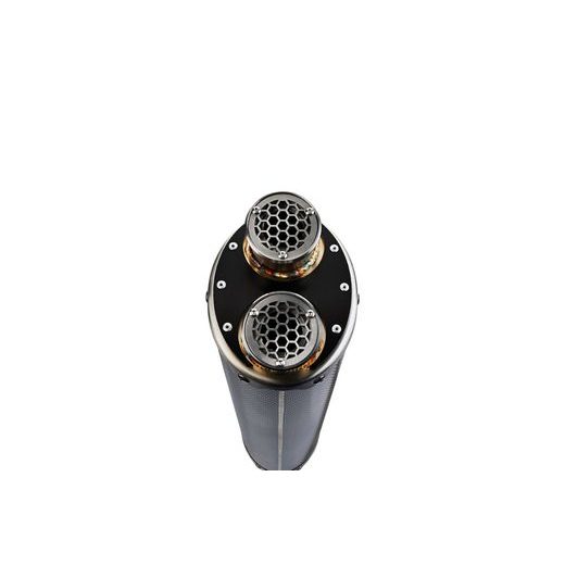 SLIP-ON EXHAUST GPR DUAL POPPY D.140.DUAL.PO BRUSHED STAINLESS STEEL FOR DUCATI MULTISTRADA V4 / V4S / SPORT 1158 2022-2024