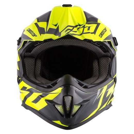 MOTOCROSS HELMET CASSIDA CROSS CUP JUNIOR YELLOW FLUO / BLACK / GREY