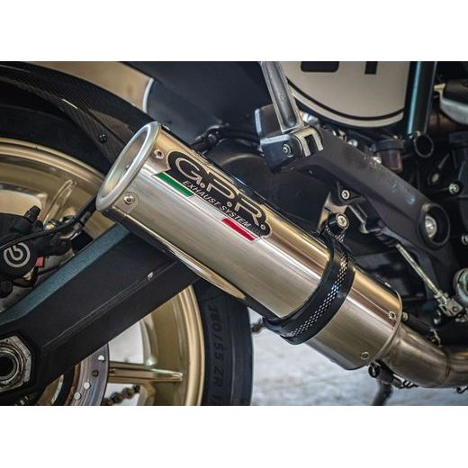 SLIP-ON EXHAUST GPR M3 D.118.CAT.M3.INOX BRUSHED STAINLESS STEEL FOR DUCATI SCRAMBLER 800 2015-2016