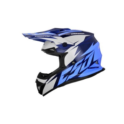 MOTOCROSS HELMET CASSIDA CROSS CUP TWO BLUE/ DARK BLUE/ WHITE S