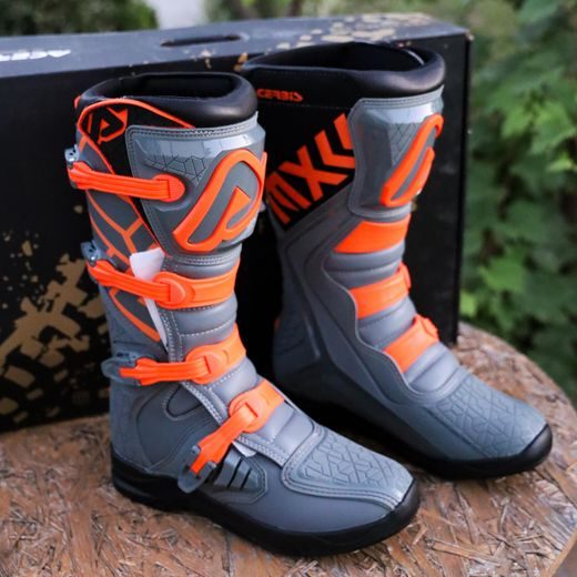 MX ČIZME ACERBIS X-TEAM VEL.44 SIVO/NARANČASTE
