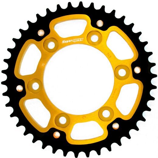 REAR SPROCKET SUPERSPROX STEALTH RST-745:42-GLD ZLATO 42T, 525