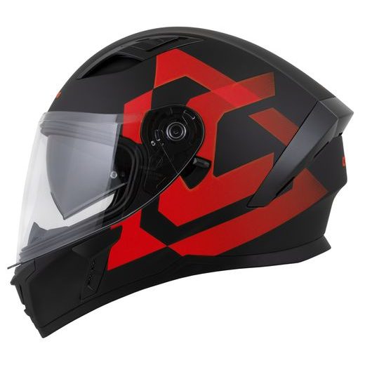 FULL FACE HELMET CASSIDA ORBIT GRIND BLACK MATT/RED M