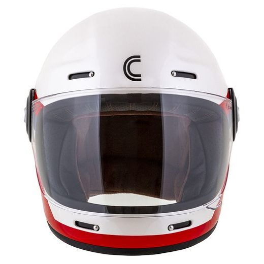 FULL FACE HELMET CASSIDA FIBRE OPG WHITE/ BLUE/ RED S