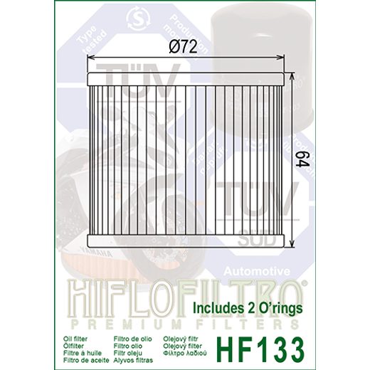 FILTER ULJA HIFLOFILTRO HF133
