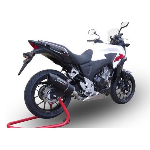 SLIP-ON EXHAUST GPR FURORE NERO H.222.1.FUNE MATTE BLACK INCLUDING REMOVABLE DB KILLER AND LINK PIPE