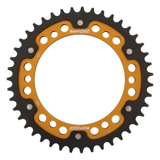 REAR SPROCKET SUPERSPROX STEALTH RST-502:43-GLD ZLATO 43T, 530