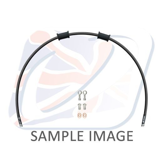 KIT PREDNJIH KOČIONOG CRIJEVA VENHILL POWERHOSEPLUS DUC-7013FS-BK (1 HOSE IN KIT) BLACK HOSES, STAINLESS STEEL FITTINGS