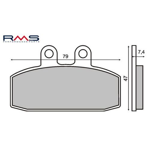 DISK PLOČICE RMS 225100060 ORGANIC