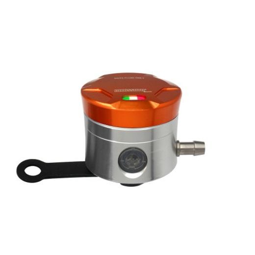 BRAKE FLUID RESERVOIR ACCOSSATO CNC-WORKED STRAIGHT BRACKET INCLUDED ORANGE