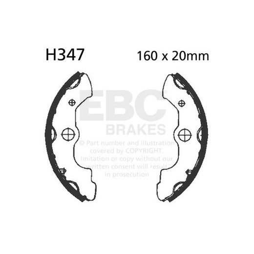 BRAKE SHOE SET EBC H347 INCLUDINGS SPRINGS