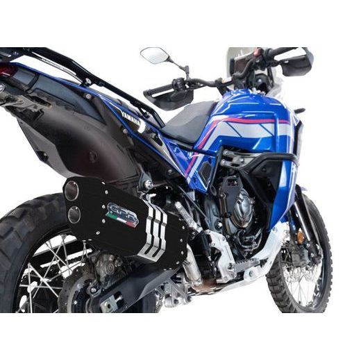 SLIP-ON EXHAUST GPR HYPER SONIC BLACK TITANIUM E5.Y.232.1.HYSOBLK MATTE BLACK INCLUDING REMOVABLE DB KILLER AND LINK PIPE