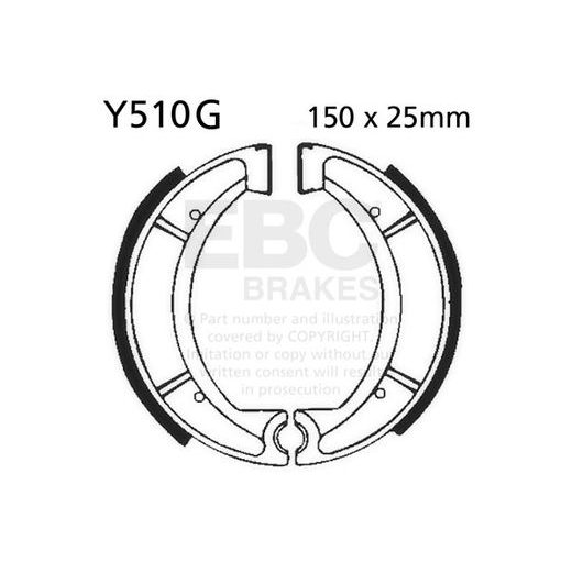BRAKE SHOE SET EBC Y510G GROOVED EXCLUDING SPRINGS