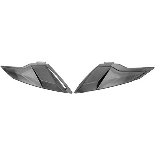 FOREHEAD UPPER VENTILATION COVERS CASSIDA JET TECH BLACK MATT PAIR