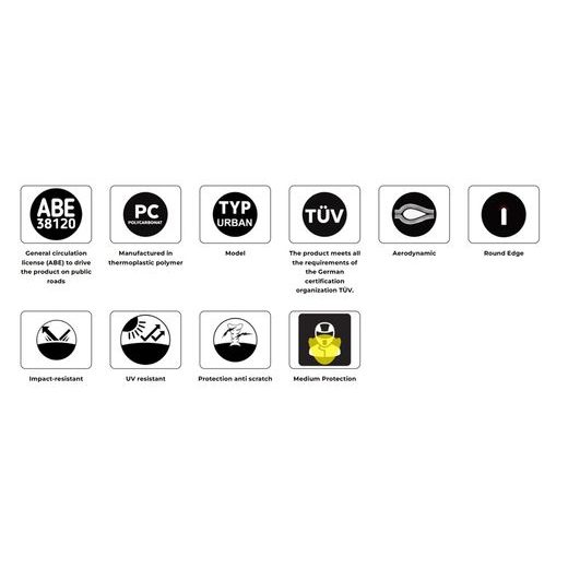 WINDSHIELD PUIG URBAN 22327W TRANSPARENT