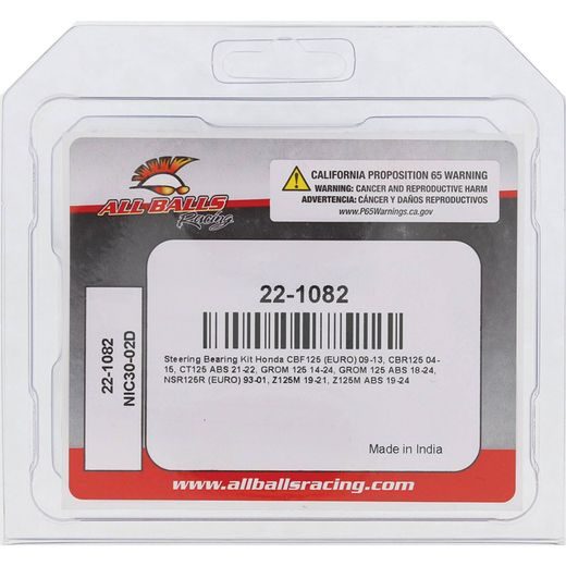 STEERING BEARING KIT ALL BALLS RACING SB22-1082