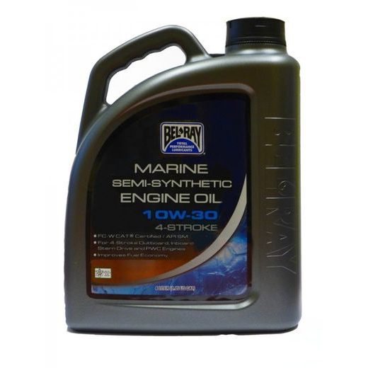 MOTORNO ULJE BEL-RAY MARINE SEMI-SYNTHETIC 4T 10W-30 4 L