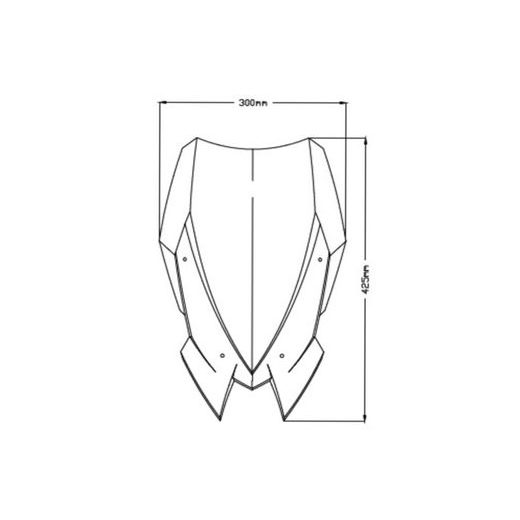 WINDSHIELD PUIG NEW. GEN TOURING 3841W TRANSPARENT