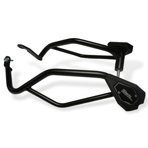 ENGINE GUARDS RDMOTO CF79KD MATT BLACK WITH SLIDER SL01