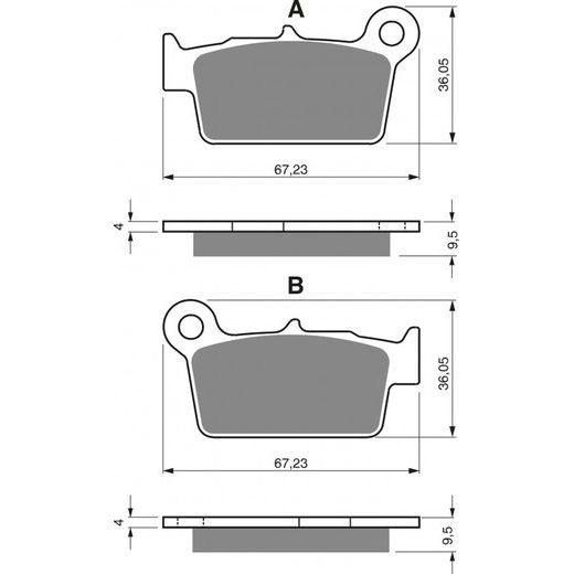 DISK PLOČICE GOLDFREN 187 S33 OFF-ROAD REAR