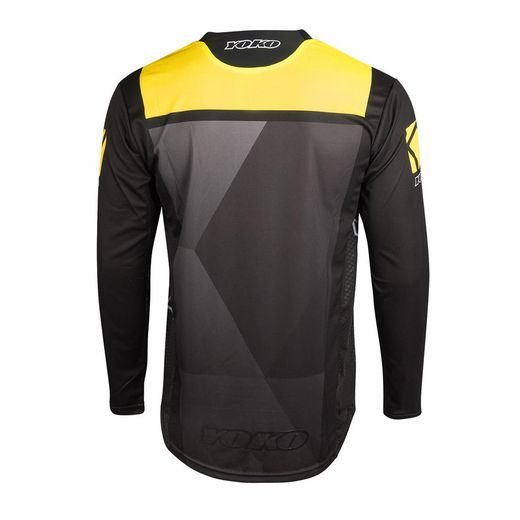 MX JERSEY KIDS YOKO KISA BLACK / YELLOW XL
