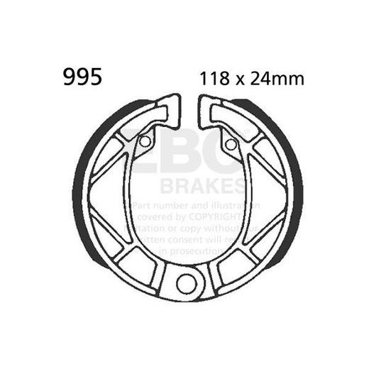 BRAKE SHOE SET EBC 995