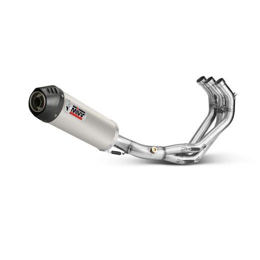 FULL EXHAUST SYSTEM 3X1 MIVV OVAL Y.042.L4C TITANIUM / CARBON CAP