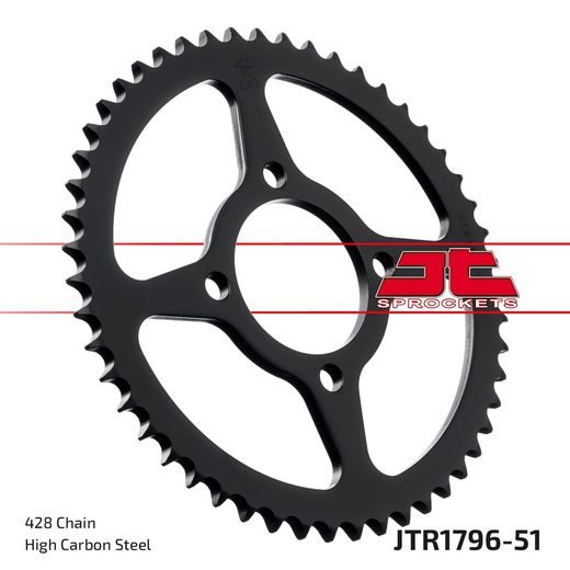 CHAIN KIT D.I.D CHAIN - SILVER CHAIN 428 D, NON-SEALED, CHK FRONT SPROCKET JT, CHK REAR SPROCKET JT FOR SUZUKI RV 125 VAN VAN 2003-2006