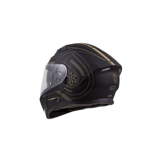 FULL FACE HELMET CASSIDA INTEGRAL 3.0 TURBOHEAD BLACK MATT/ GOLD XL