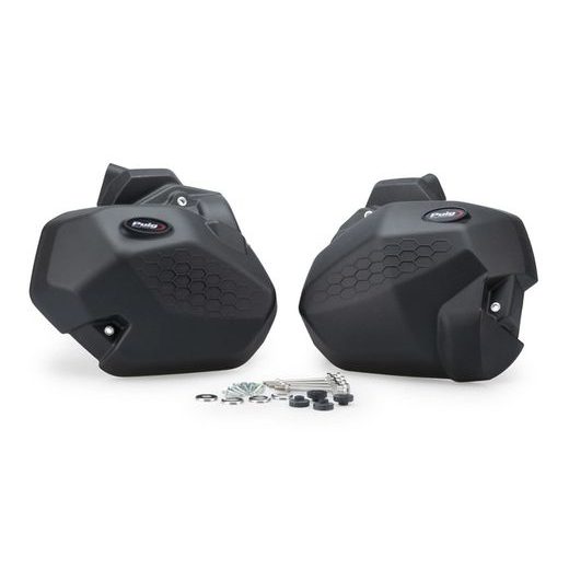 ENGINE PROTECTIVE COVERS PUIG 21877N CRNI INCLUDED 2 OIL PLUGS