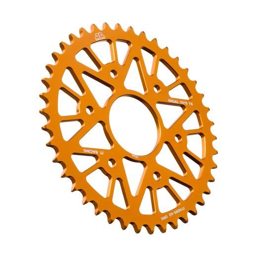 REAR ALU SPROCKET JT JTA 890-42ORG 42)T, NT((520 ORANGE