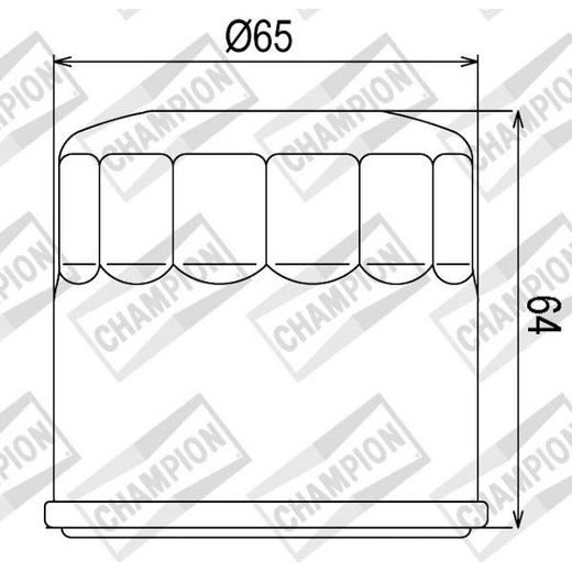 FILTER ULJA CHAMPION COF104 100609355