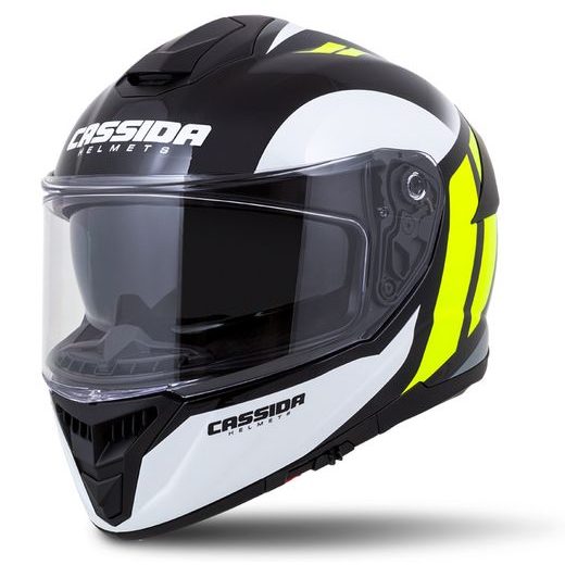 FULL FACE HELMET CASSIDA INTEGRAL GT 2.0 IKON WHITE/ FLUO YELLOW/ GREY/ BLACK XS