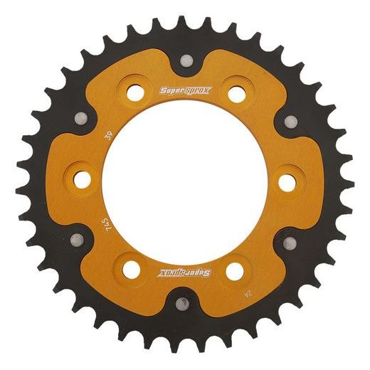 REAR SPROCKET SUPERSPROX STEALTH RST-745:39-GLD ZLATO 39T, 525