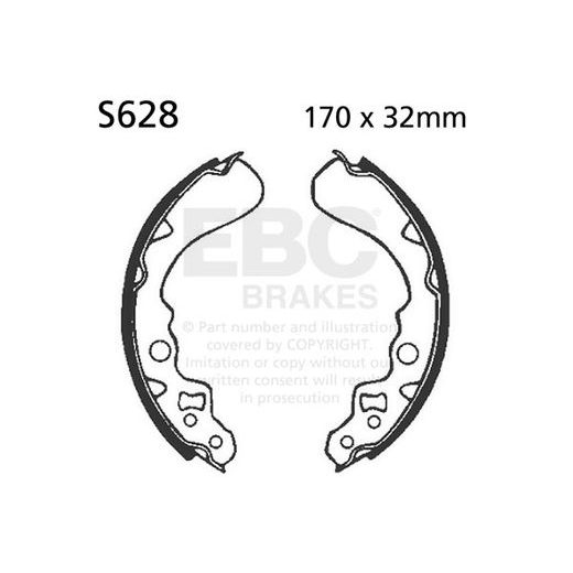 BRAKE SHOE SET EBC S628