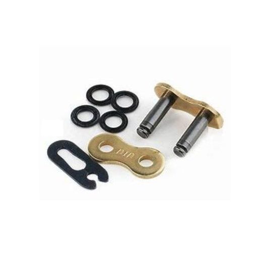 CLIP TYPE CONNECTING LINK D.I.D CHAIN 525VX3 FJ GOLD/BLACK