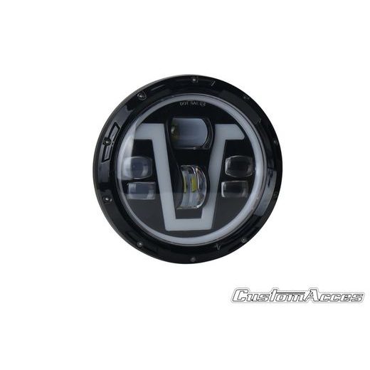 HEADLIGHT CUSTOMACCES VICTORY HL0011N CRNI