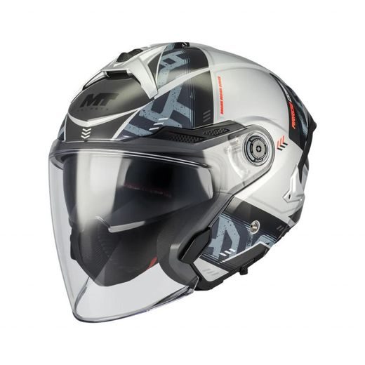 OPEN FACE HELMET MT HELMETS COSMO SV ARROW C2 GLOSS L