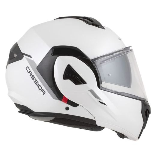 FULL FACE HELMET CASSIDA MULTIFLIP SOLID BLACKOUT PEARL WHITE/BLACK XL
