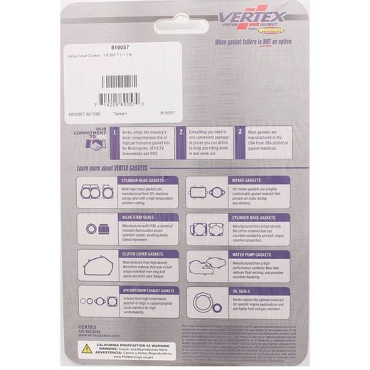 VALVE COVER GASKET WINDEROSA 819057
